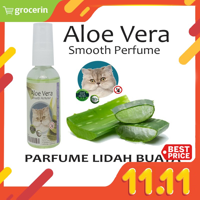 Parfum Anjing Kucing Hamster Kelinci Hewan Aloe Vera 60 ml Wangi 