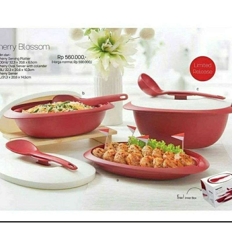 Cherry blossom Tupperware set