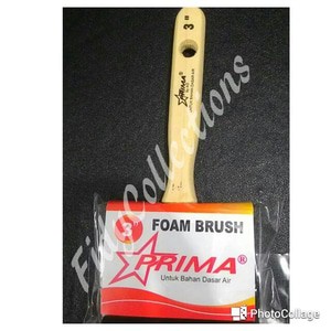KUAS CAT SPONS / FOAM BRUSH / SPON PELITUR / POLITUR UK. 3"