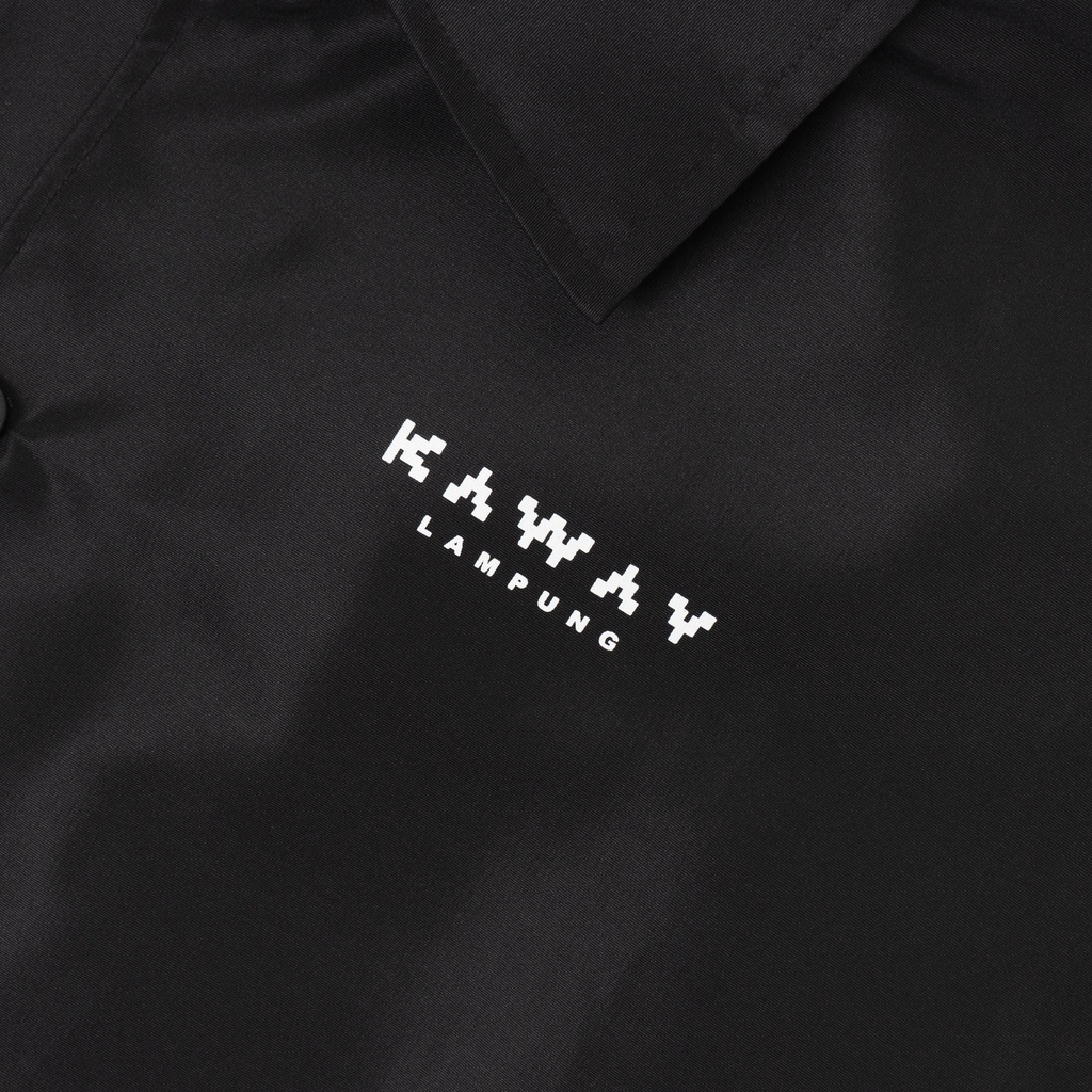 Kaway Map Pixel Coach Jacket Black