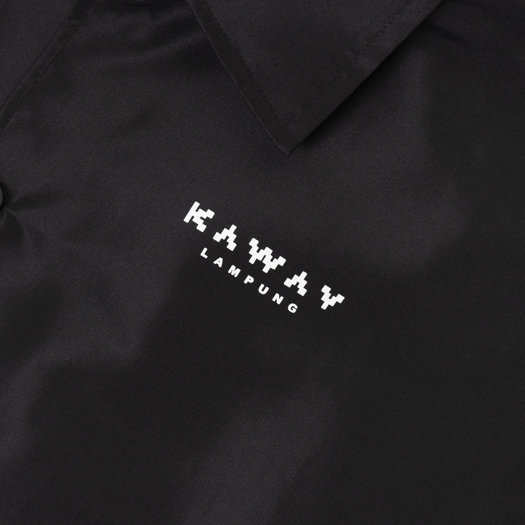 Kaway Map Pixel Coach Jacket Black