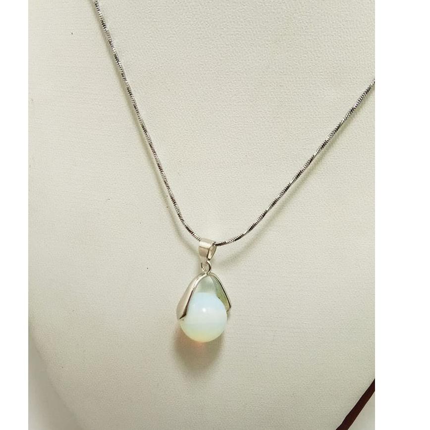 PROMO Kalung Liontin Batu Giok Kalimaya Api - Kalung Terapi Kesehatan