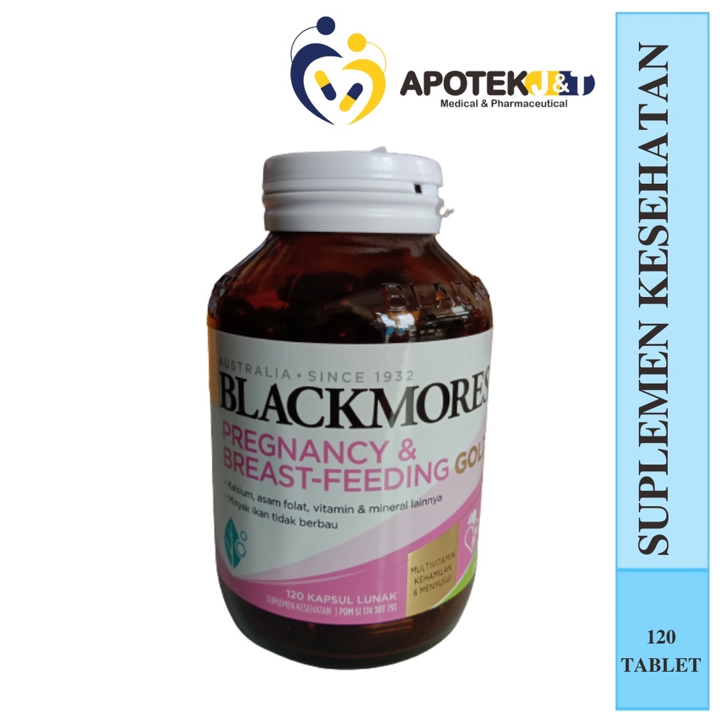 Blackmores Pregnancy Breastfeeding Gold 120's / Vitamin ibu hamil / Supplemen ibu menyusui lengkap