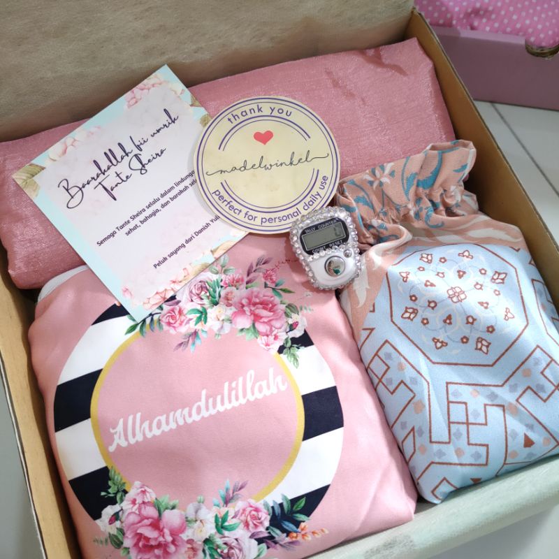 hampers souvenir mukena/gift box mukena/kado mukena