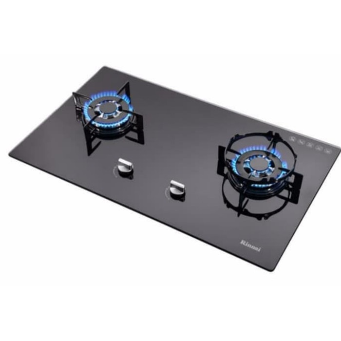 Kompor Gas Tanam Rinnai RI 712N Kompor Kaca Tempered Glass