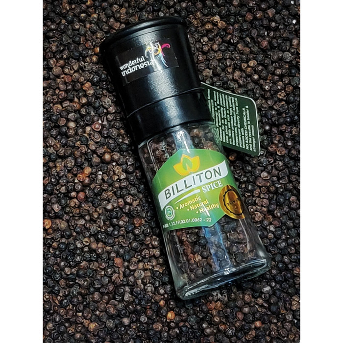 

Ready - Billiton Spice Premium Lada Hitam Dengan Grinder/Gerusan