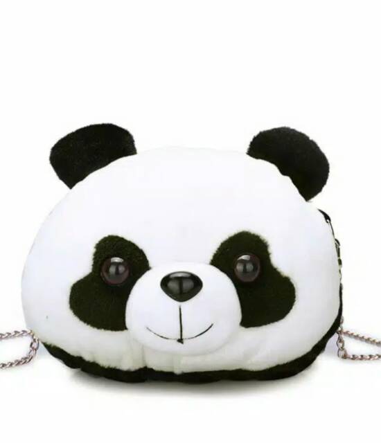 Tas Selempang boneka panda ,Tas Boneka Panda Tali Rantai bisa cod