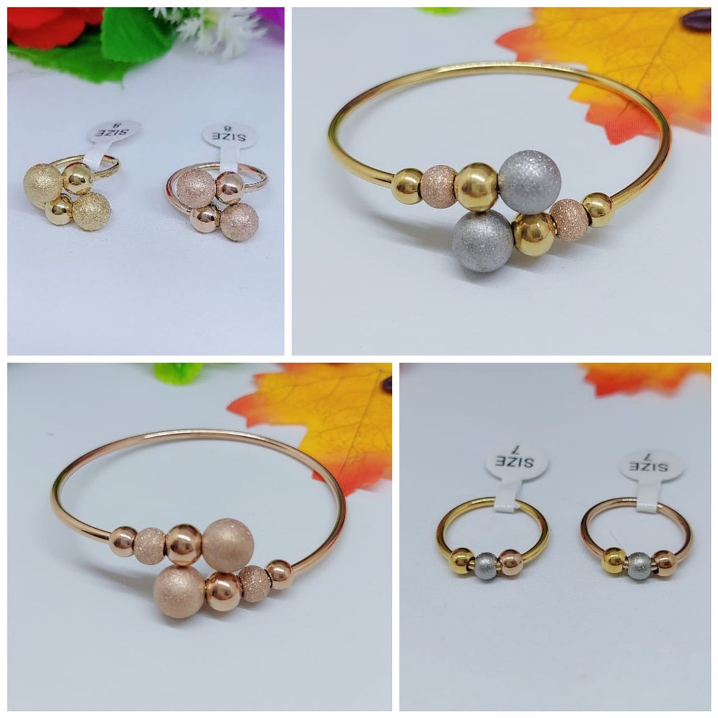 Perhiasan Gelang titanium bola A.B 0120
