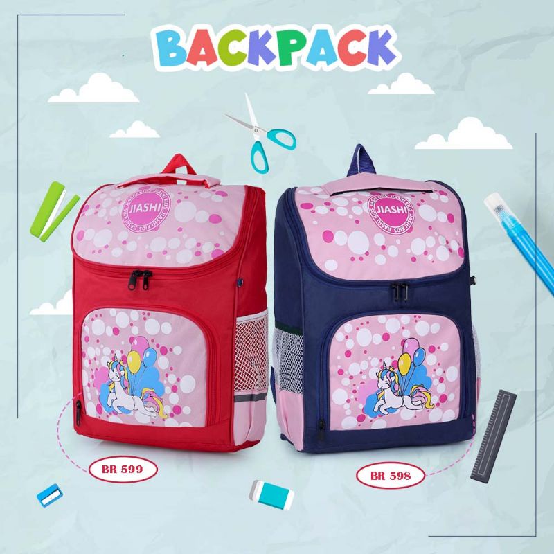 Tas Sekolah Ransel Anak Perempuan Dan Laki Laki SD TK PAUD Tas Punggung Backpack Sekolah Anak GOKIDS 598