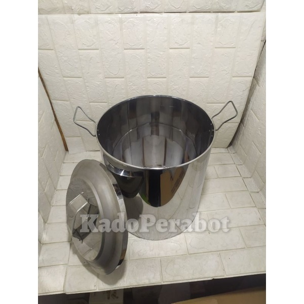 panci air tinggi - panci sop besar - panci tong air stainless 34cm