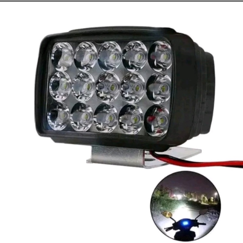 Lampu LED Laser Gun Bar Tembak Sorot CREE Motor Mobil 12 15 16 Titik Mata 12Watt 12 15 16 Watt