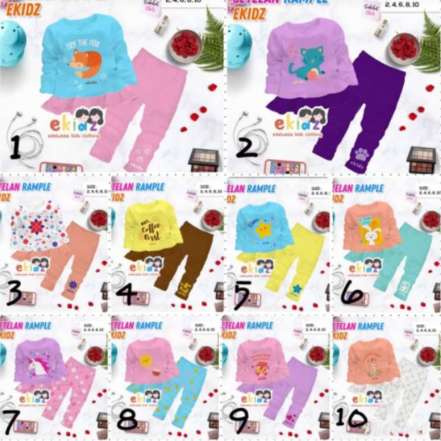 Ekidz setelan rample anak