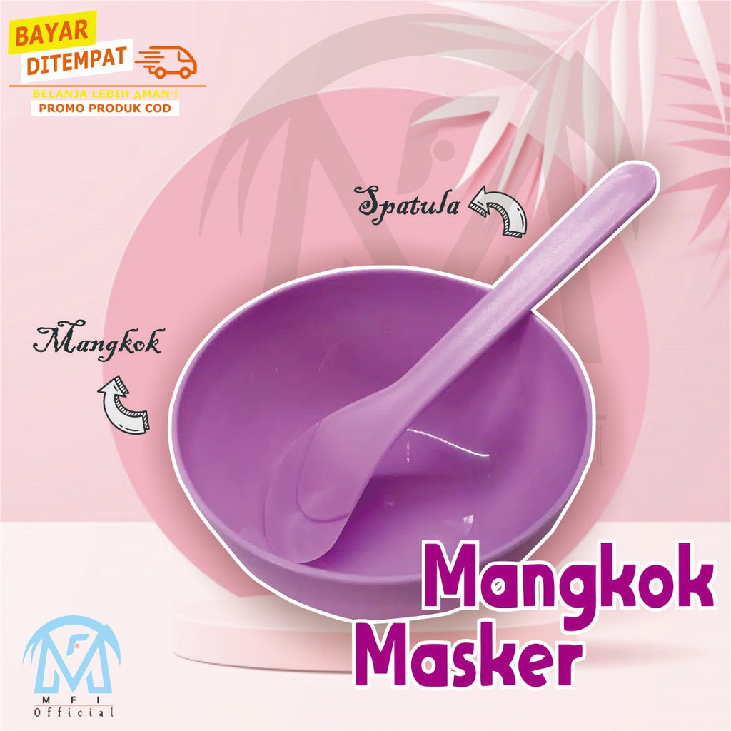 MANGKOK MASKER SET (MANGKOK + SPATULA) MANGKUK MASKER