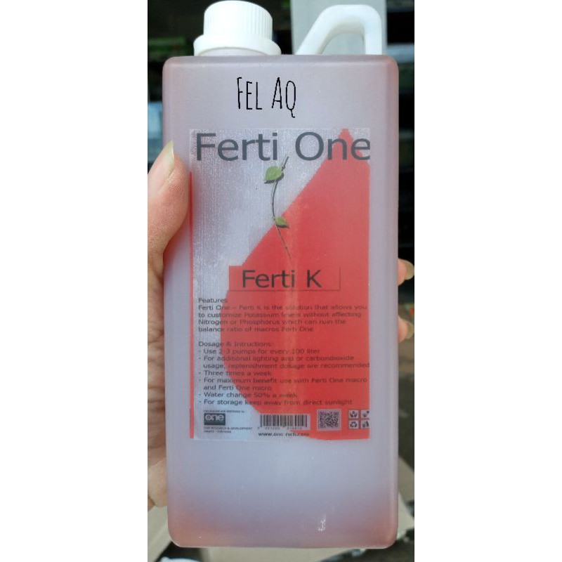One Ferti K Pupuk Cair Aquascape 500ml 1liter
