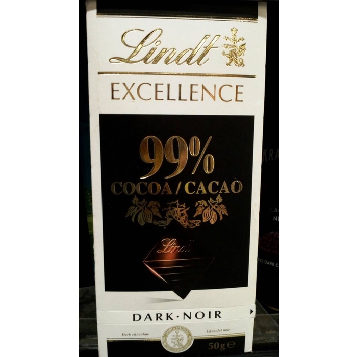 

LINDT EXC DARK CHOCOA 99%