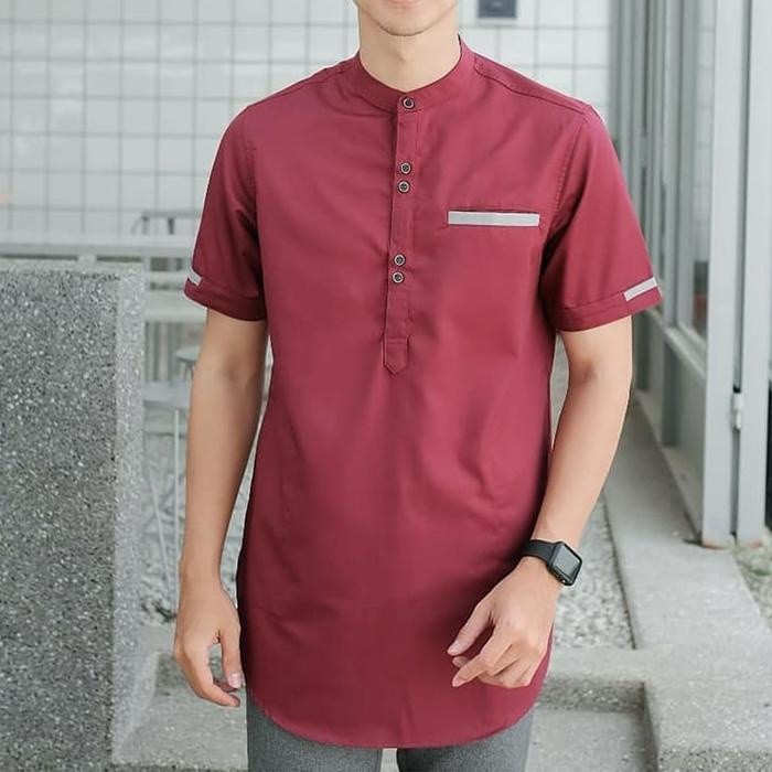 HOPYLOVY - Koko Pria Lengan Pendek Bahan Toyobo Original Nobu