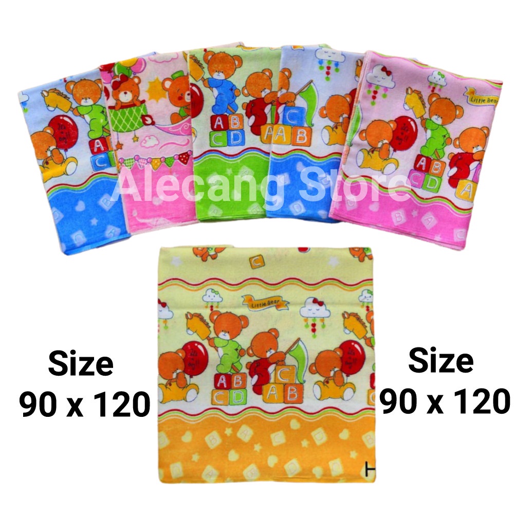 1/2 Lusin Bedong T1, Bedong T1 / Selimut Bayi Katun Flanel 120 x 90 cm Bedong Kotak Bedong Jumbo