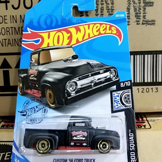 D0089-HOT WHEELS / HOTWHEELS-CUSTOM '56 FORD TRUCK-HITAM