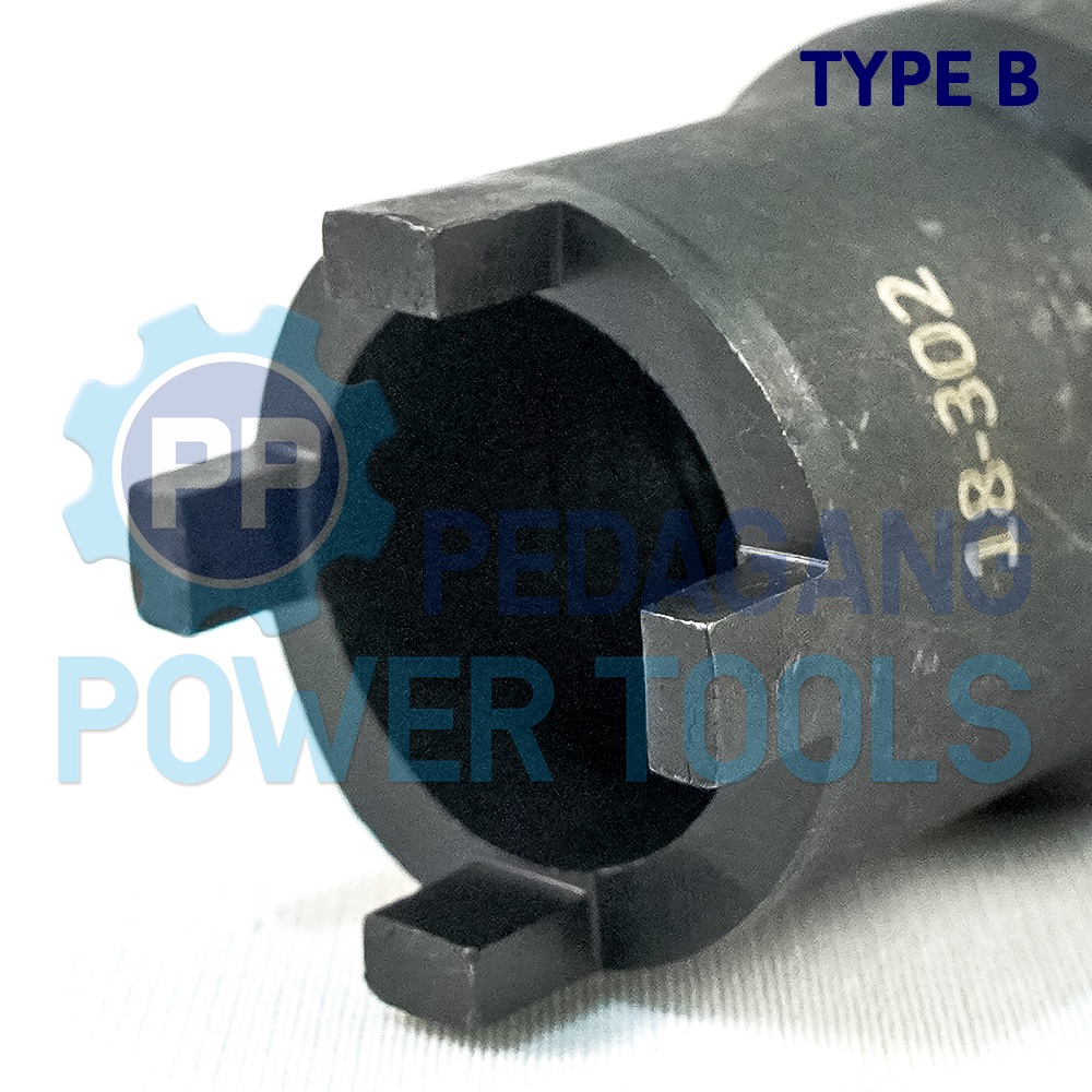 KUNCI MAHKOTA - MUR KOPLING - DOUBLE CROWN SOCKET B GRIP ON 18-302