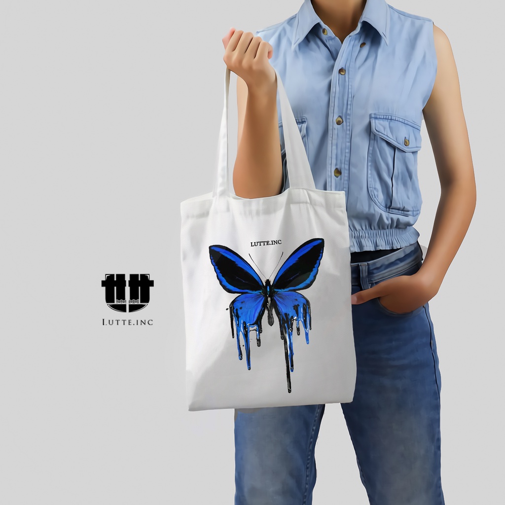 NEW ToteBag Kanvas Premium Lutte.Inc Butter Fly Series