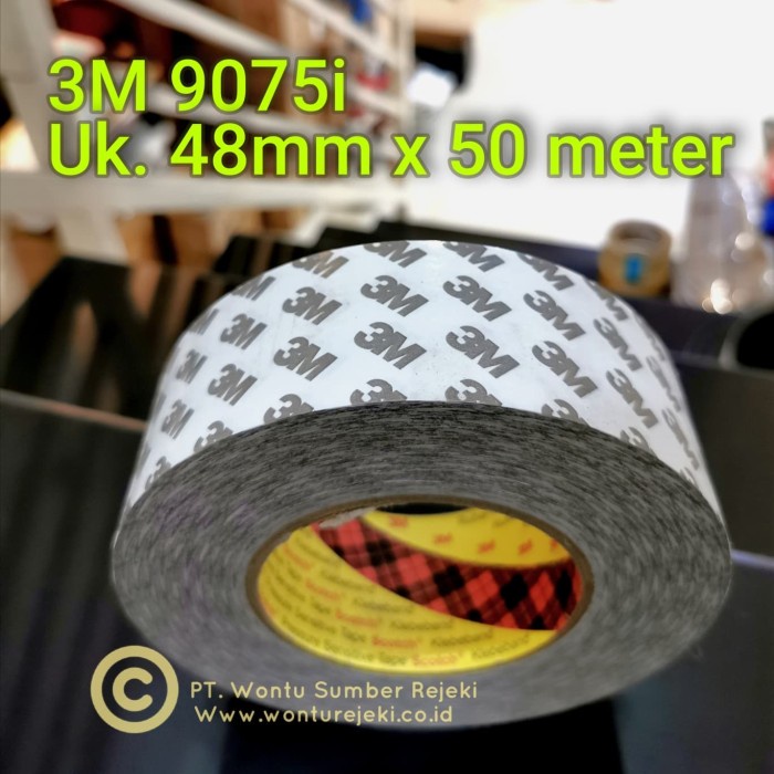 

Hemat Double Tape Tissue 3M 9075I Uk. 48Mm X 50 Meter , Tebal 80 Mic Sale!!!
