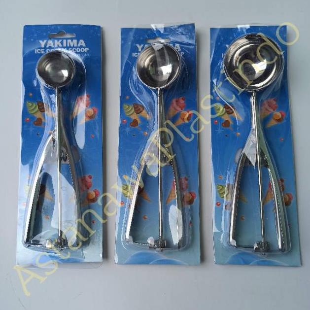 Big Sale✴ Ice cream Scoup 4 5 6 cm Yakima scop sendok sekop scoop es krim stainless steel 37 ☍