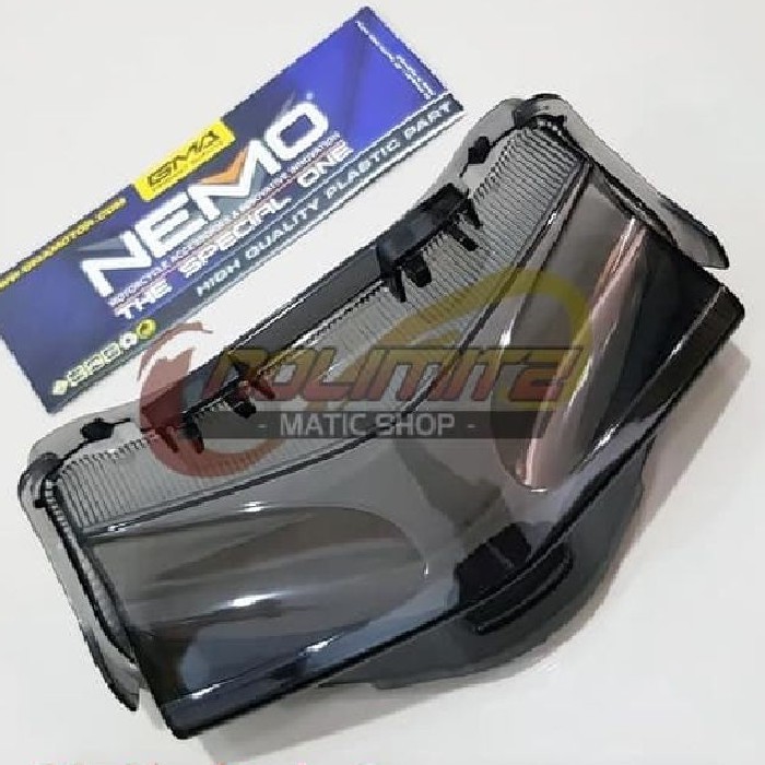 Mika Kaca Stoplamp Lampu Rem Belakang Smoke NEMO Yamaha Aerox 155 OLD