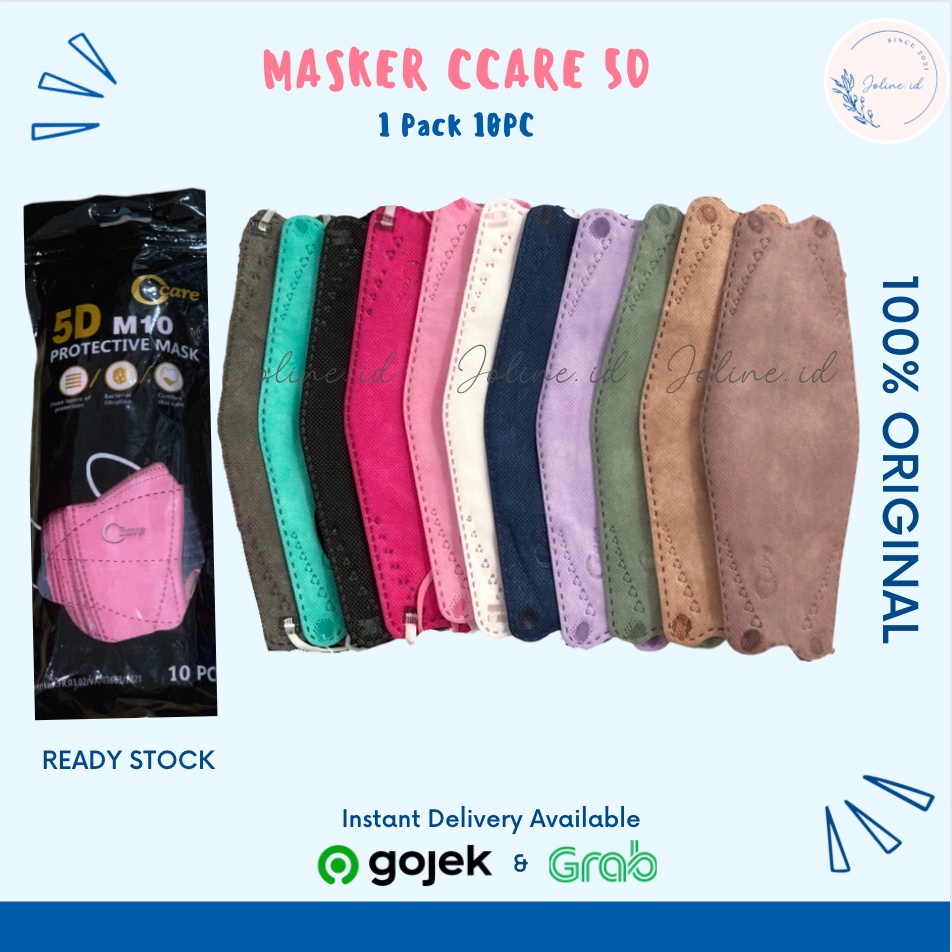 KF94 C Care - Masker 5D M10 Ccare Warna isi 10 pcs KEMENKES RI / Mouson Masker KF94 Korea Face Mask 10PCS