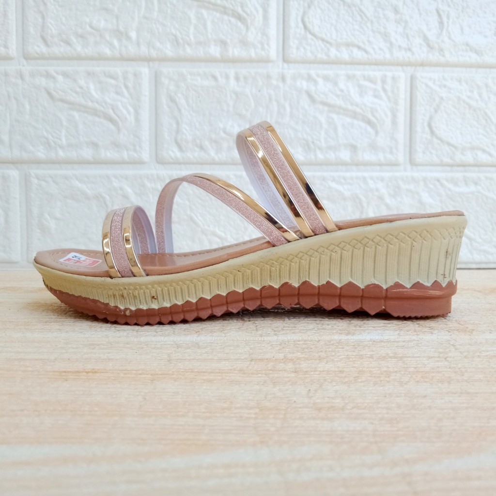 Kickers FZ Party 01 Sandal Slop Anak Perempuan Hak 5cm Size 26-35