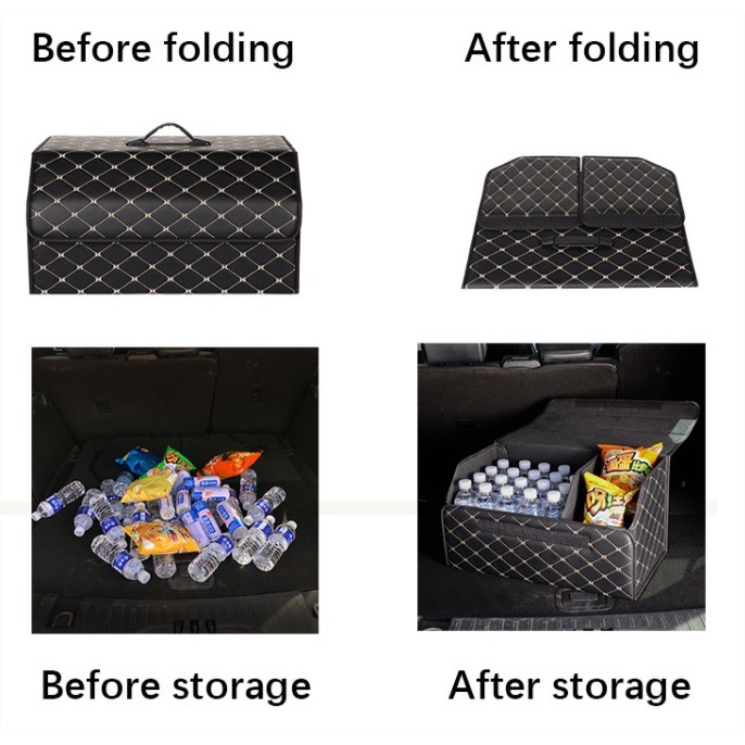 Trunk Car Storage Box Tempat Penyimpanan Barang Aksesoris Organizer Bagasi Mobil Lipat