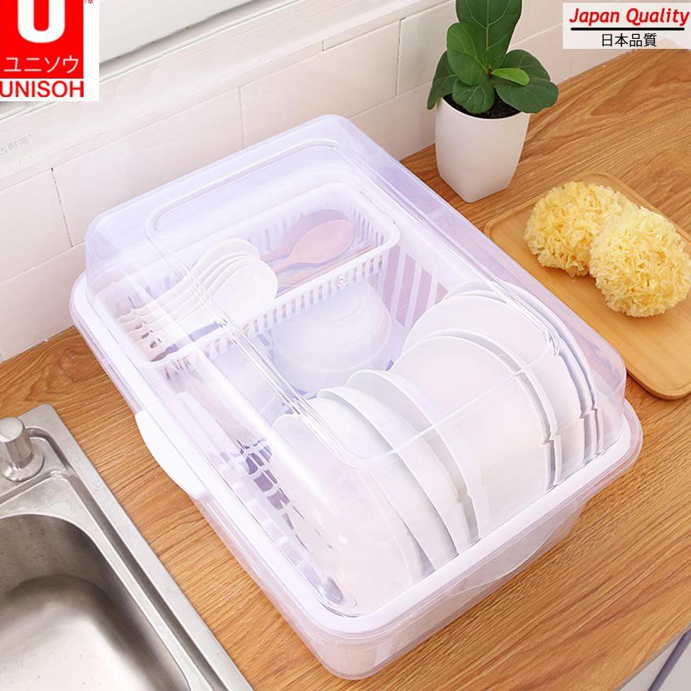 ( BISA COD ) UNISOH Rak Piring Mangkok Plastik Ukuran Kecil