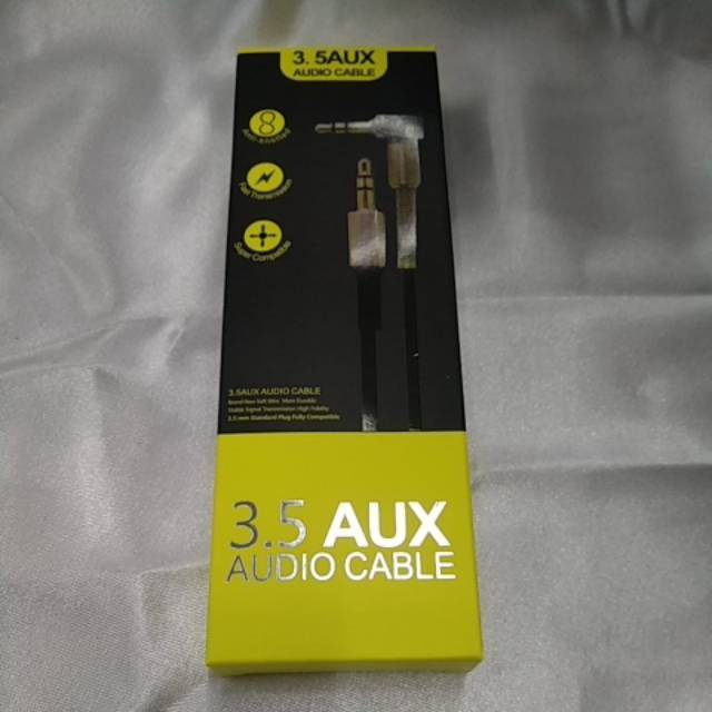 Aux Audio Cable metal 3.5mm fully compatible