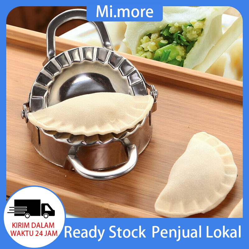 Cetakan Pastel Pangsit Dumpling Alat 7.5cm/8.5cm/9.5cm Bulat Silver Dimsum Dumpling Mold Stainless