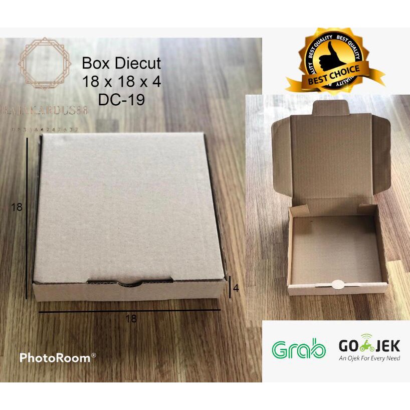 

KARDUS DIE CUT/KARDUS PIZZA POLOS UK 18X18X4 CM