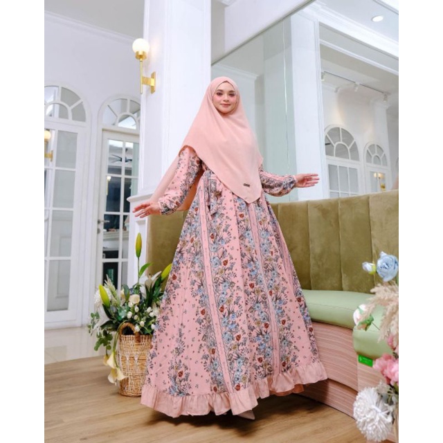 BIG SALE SHOPEE, DISKON BESAR-BESARAN  JASMINE BY LIDIA HADIWINOTO / RAILINE DRESS PREMIUM  MOTIF SI