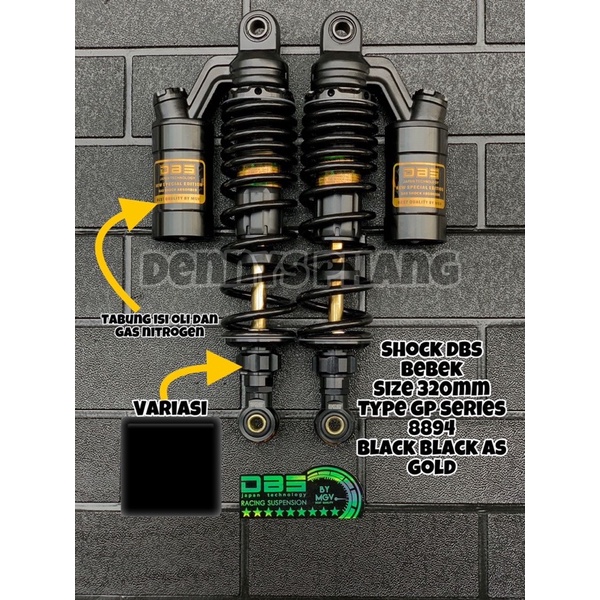 Shock Dbs 8894 Gp Series Black As Gold Plus Anting Universal Bebek Matic Shock Double Shockbreaker