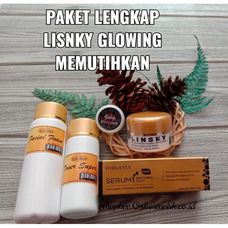 SEPAKET ISI 5 LINSKY GLOWING Original 100% Bersegel dan Berhologram ORI