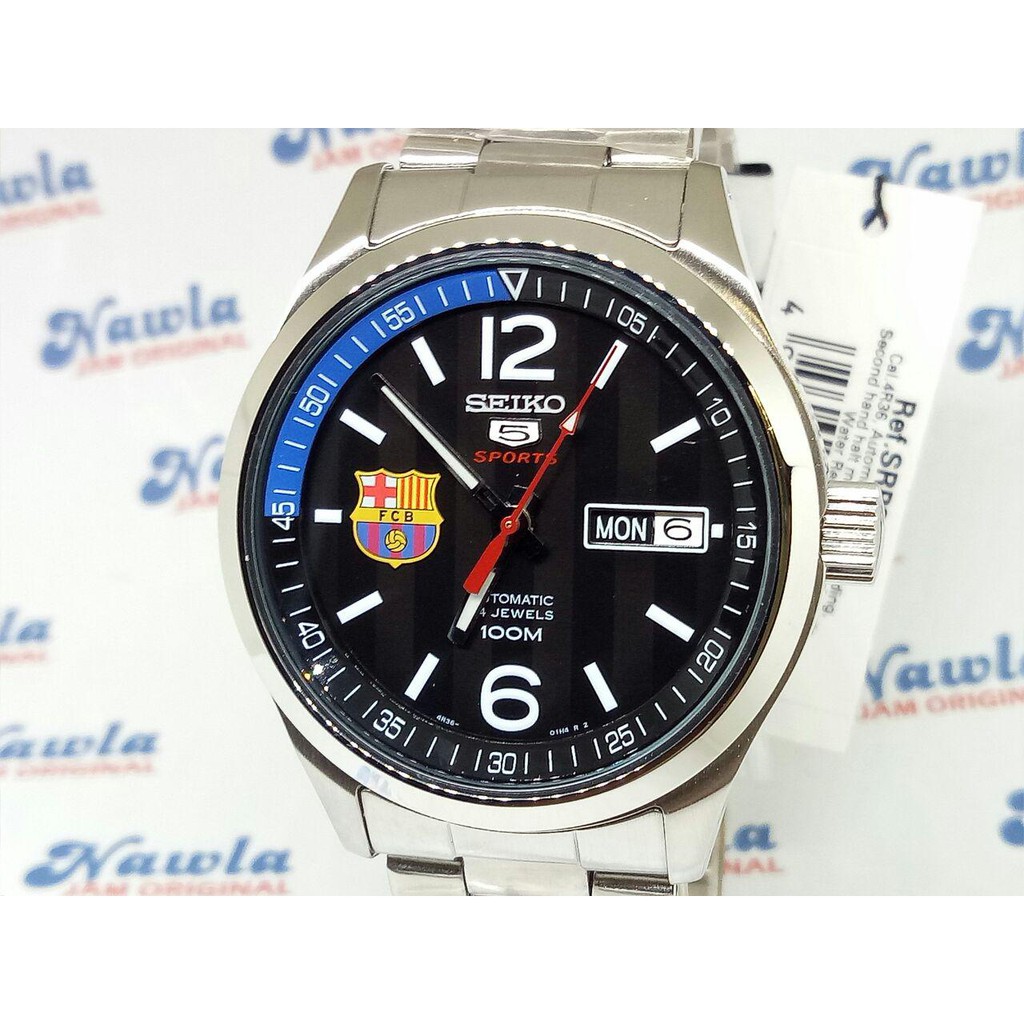 Seiko 5 Sports SRP301K1 Automatic FC Barcelona - Jam Tangan Pria SRP301