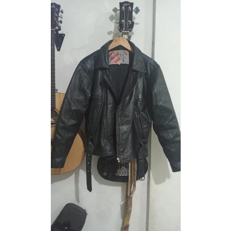 jaket vintage double kerah