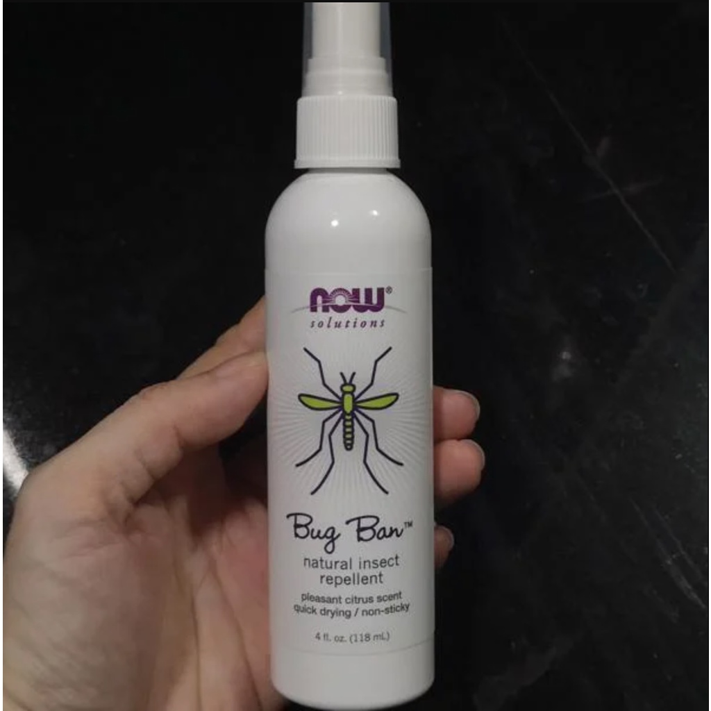 Now Solutions Bug Ban 4fl oz (118ml) Natural Insect Repellent Spray Mengusir Serangga Cegah Gigitan Serangga Nyamuk Cegah Demam Berdarah ORI USA Spray Anti Serangga