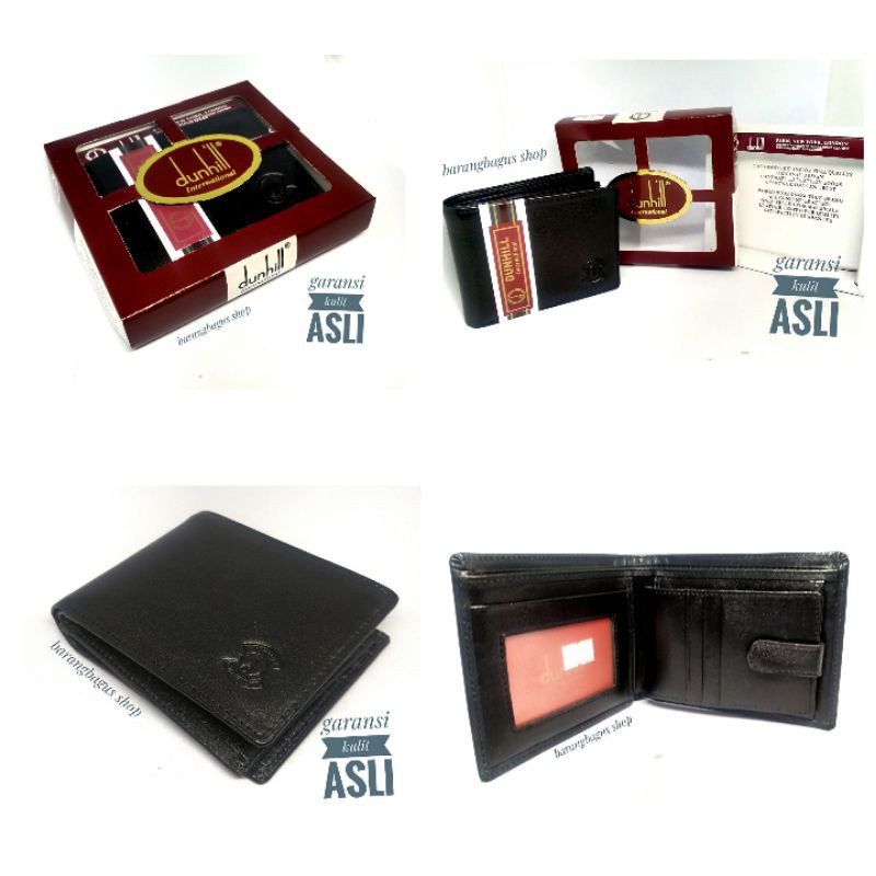 Dompet Kulit Pria Import branded Dunhill 018 (Garansi kulit asli)