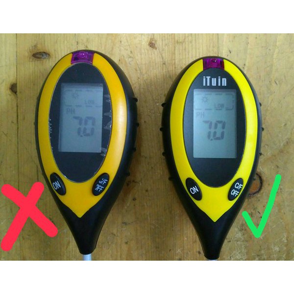 iTuin Asli temperatur  light digital Ph Meter tanah soil test 4 in 1