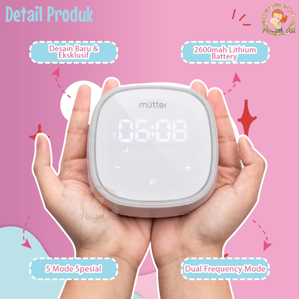 Alat Sedot Pompa Asi Mutter Krystal Breast Pump Original Kualitas Premium By Mallpompaasi