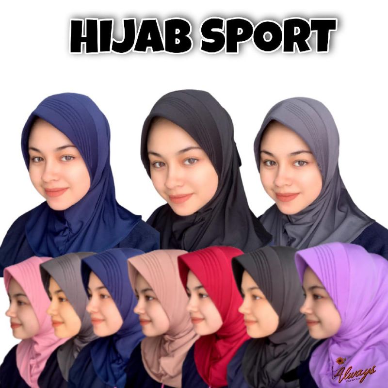 Hijab sport Mazaya / kerudung olahraga zoya / Mazaya sport hijab