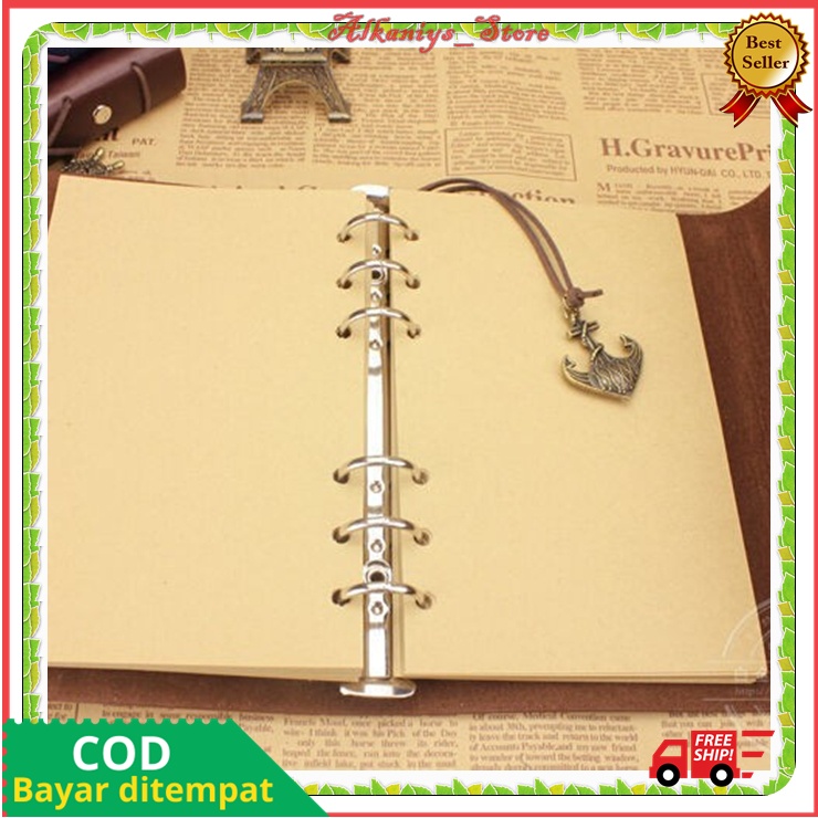 

Buku Catatan / Binder Note Buku Agenda Cover Kulit Retro Notebook Cover PU Leather Case Notepad Diary