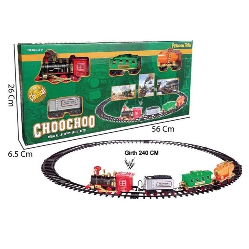 PREMIUM TOYS Choochoo Super Train Mainan Anak Kereta Lokomotif Set Lengkap