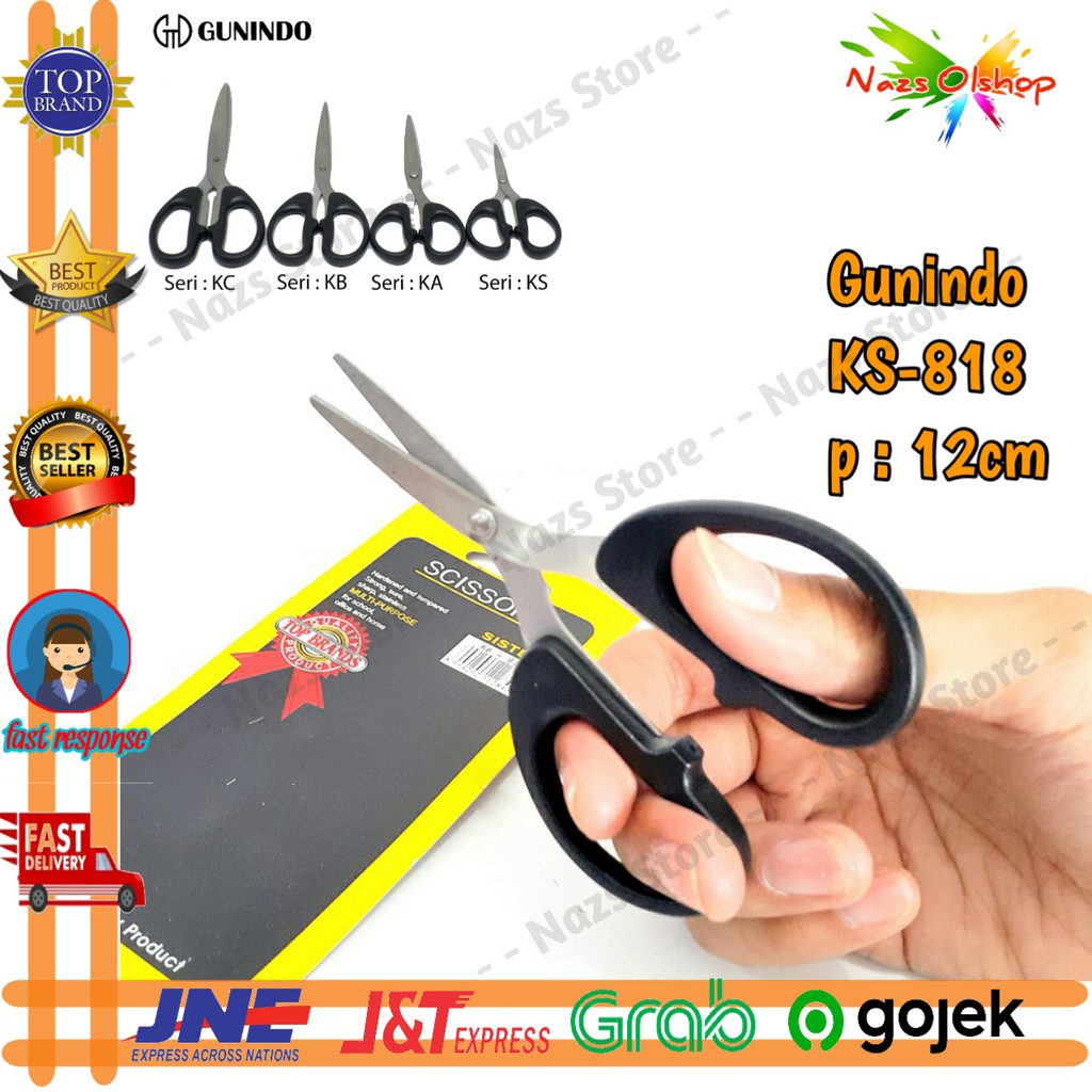 

Gunting Scissors Gunindo Sister KS-818 Kecil 12cm
