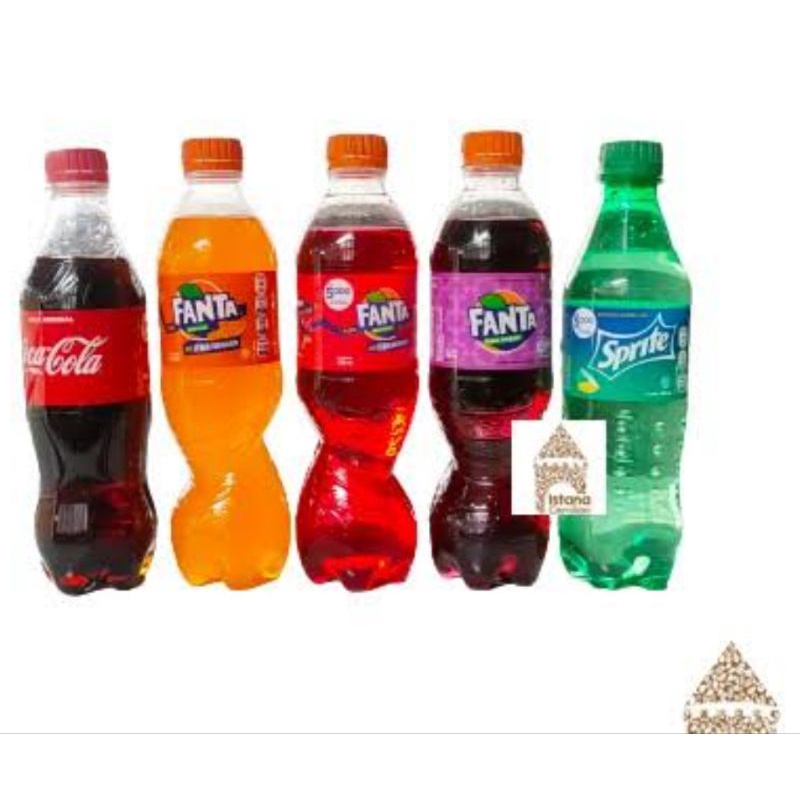 

minuman cola cola, fanta, sprite