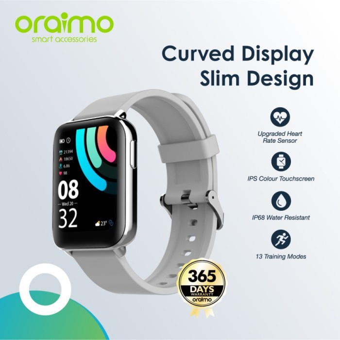 misi- Oraimo OSW-16 Smart Watch Jam Tangan IPS Full Touch Screen SmartWatch