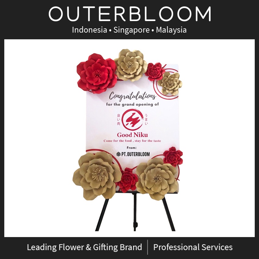 papan bunga kertas   outerbloom penelope paper flower board